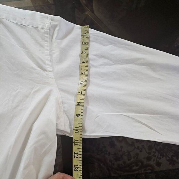 Eton Custom Made White French Cuff Dress Shirt 17 Classic Fit XL - Picture 10 of 14